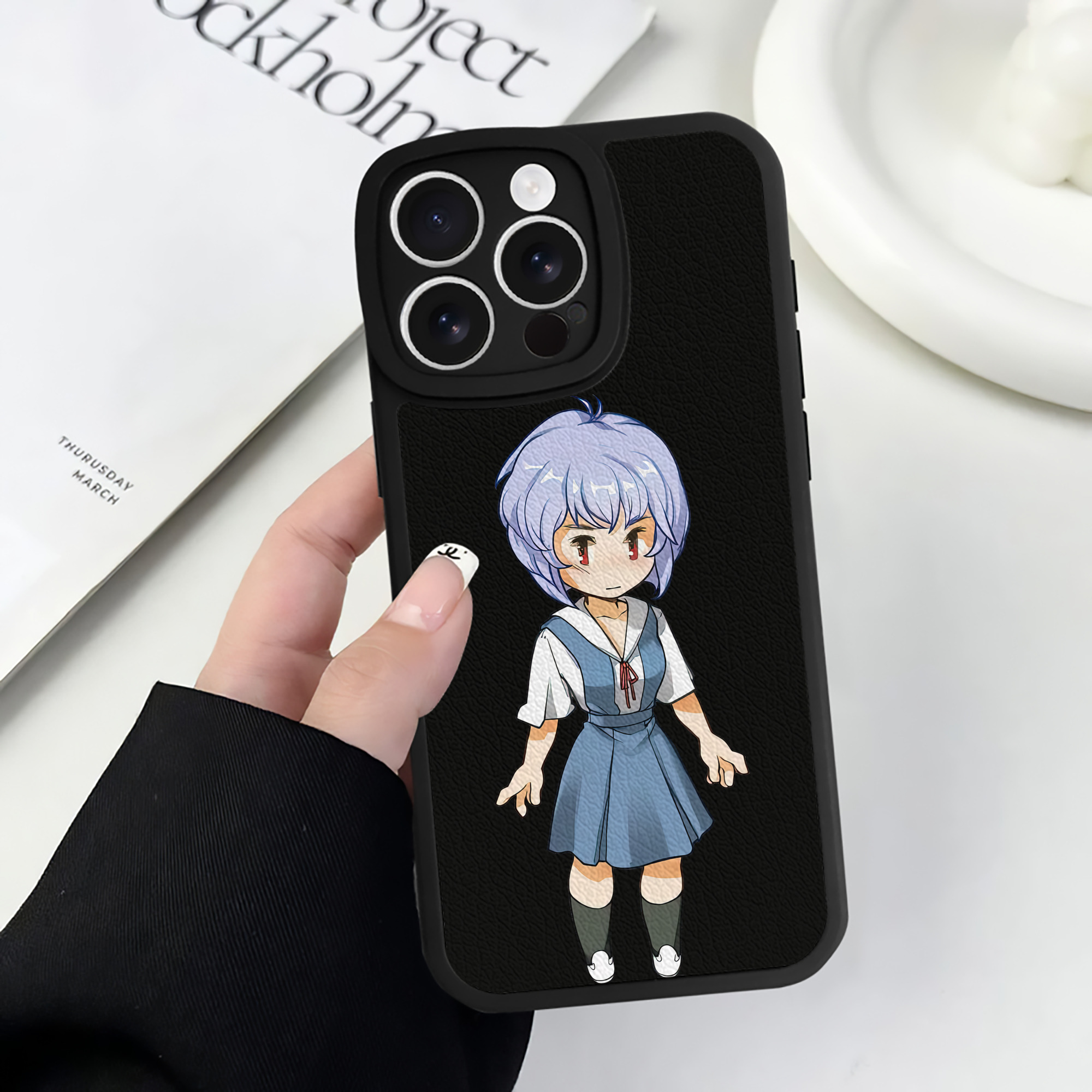 （画像用） EVA 新世紀エヴァンゲリオン 【iPhone 16シリーズ対応】シリコンスマホケース（レザー調） 材質：シリコン